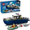 LEGO SPA CITY 60456 INSEGUIMENTO MOTOSCAFO DELLA POLIZIA, CON BARCA E SQUALO