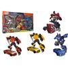 GLOBO S.P.A. CONF 4 ROBOT 42569 TRASFORMABILI IN AUTO COLORI ASSORTITI