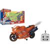 GLOBO S.P.A. Moto Radiocomandata con Fumo 2,4 GHz Assortita 42403, Moto RC con Effetti Realistici