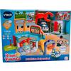 VTECH ELECTRONICS EUROPE B.V. VROOM VROOM GO AUTOFFICINA DI RIPARAZIONI, PISTA MACCHININE, GARAGE MULTIFUNZIONE, BRACCIO ROBOTICO, VEICOLO INCLUSO