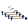 BIZZOTTO ANDREA SPA Set 4 Grucce Blu con Clip in Acciaio e Legno - Art. 0210876
