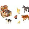 GLOBO S.P.A. Animals Mates Animali Fattoria Soffici Assortiti, Peluche per Bambini