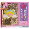 NICE SRL Girabrilla Kawaii Glam Diary - Diario con Paillettes Reversibili e Accessori Colori Assortiti