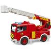 BRUDER SPIELWAREN Bruder Roadmax Autopompa con scala girevole, camion dei pompieri per bambini 2+