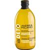 Deto Andrea Milano, Aceto di Mele Biologico con Zenzero, Curcuma e Peperoncino, Ideale come Condimento su Verdure Grigliate o da Bere Solo o Diluito con Del Ghiaccio, Made in Italy, 500 ml