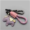 KeyLeatherix Portachiavi Auto in Vera Pelle con Anello Portachiavi e Cinturino Resistente