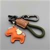 KeyLeatherix Portachiavi Auto in Vera Pelle con Anello Portachiavi e Cinturino Resistente