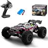 Ledovan Auto telecomandata brushless per adulti, 70 km/h, scala 1:16, 4WD RC Truck con luce, alta velocità, fuoristrada impermeabile, 1 batteria, rosso