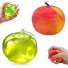 CPRNQY 2 pezzi Apple Squishy, accessorio da scrivania per ufficio e vita quotidiana, morbido oggetto a mano in verde e rosso per la concentrazione, momenti tranquilli e attività manuali quotidiane