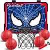 Akosuntoys Canestro Basket da Camera per Bambini con 4 Palloni, Canestro Basket Esterno Giocattoli Bambino 4-12 Anni da Muro Senza Forature, Canestro da Basket Regalo per Bambini dai 4-12 Anni