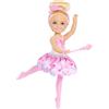 Barbie nella bambola ballerina Chelsea Capelli Brunette Schiaccianoci | Indossare un tutù, un top con corpetto modellato e una fascia per capelli modellata con fiocco di neve