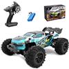 Ledovan Auto telecomandata senza spazzole, 80 km/h, scala 1:16, RC ad alta velocità per adulti, 2,4 GHz, 4 WD, fuoristrada, monstertruck, 1 batteria, blu
