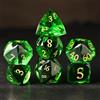 Elifel Set Dadi D&D 7 Pezzi Dragon Eye Mobili Resina Dadi da Gioco Particolari DND con Bordi Affilati Poliedrici Dadi per Dungeon Draghi Pathfinder Rpg DND MTG con Confezione Regalo