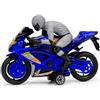 Generico Maxi Moto Giocattolo per Bambini Moto Grande cm 35 con Pilota Movimento Frizione da Corsa Super Racing Motorcycle Motocicletta Stradale Bike Sportiva da Strada , COLORI ASSORTITI COLORE CASUALE (a)
