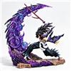 Epitome Kokushibo - Statuetta da collezione anime da 25 cm, con effetto demone trasparente, pose di battaglia dinamica, in PVC, decorazione per casa, scrivania e auto, regalo per i fan degli anime