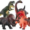 HYAKIDS 4 Pezzi Figure Dinosauri per Bambini, Dinosauro Giocattolo Grandi | Giocattoli Dinosauri con T-Rex, Triceratop, Dinosauro Gigante Regalo per Ragazzi Ragazze 3 4 5 6 Anni