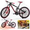 JXBBAAC Bicicletta Giocattolo, Bici Miniatura Giocattoli Fidget Bici da Dito Bicis BMX Decorazione per Torte Modellino di Bicicletta Giocattolo Mountain Bike Decorazione per Scrivania(Azzurro)