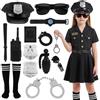 Alaoo Morph Vestito Poliziotta Bambina, Polizia Costume Bambine | Costume di Carnevale, Divisa da Poliziotta Con Accessori, Adatto per Carnevali, Halloween e Natale