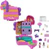 Polly Pocket Polly Pocket - Cofanetto Festa con Piñata , playset tascabile da viaggio con 2 micro bambole incluse e 14 accessori, giocattolo per bambini, 4+ anni, HKV32