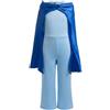 Lito Angels Children's Apparel Lito Angels Vestito Costume da Bo Story con Mantello e Cerchietto per Bambina Taglia 3-10 anni, Blu