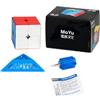 Moyu Meilong - Cubo magnetico di velocità da 2 m, 2 x 2, elastico regolabile, con forma senza adesivo, si muove rapidamente e senza intoppi, gioco classico per bambini