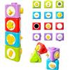 Goujfol Giochi da Viaggio 1 2 3 Anni, Montessori Sensoriali Gioco per Bambini | 12 In 1 Busy Board, Kit Viaggio Aereo Bambini, Giochi Bambini, Giochi Sensoriali per Neonati, Giocattoli Bambino 1 Anno