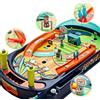 Generico Flipper Giocattolo Mega Multi Sport Calcio Hockey Pallacanestro Bowling Retro Arcade Maxi Per Bambini e Adulti (a)