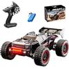 Ledovan Auto telecomandata senza spazzole per adulti, 80 km/h, scala 1:16, 2,4 GHz, impermeabile, fuoristrada, 4WD Offroad Truggy, SG316MAX, 1 batteria, rossa