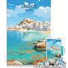 JIANGENNF Puzzle da 1000 pezzi LINDOS GRECIA, Gioco Impossibile, Taglio di Precisione, con pezzi di forma casuale completamente ad incastro 50x75cm