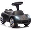 AIYAPLAY Macchina Cavalcabile per Bambini con Licenza Porsche, Nero Opaco | Auto per Bambini 18-36 Mesi, Spinta Manuale, Clacson, Fari e Suono di Avviamento