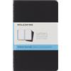 MOLESKINE (PUNXES) Moleskine Cahier Journal, Set 3 Quaderni con Pagine Puntinate, Copertina in Cartoncino con Cucitura a Vista in Cotone, Colore Nero, 124 Pagine, Formato Pocket 9 x 14 cm