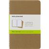 Moleskine Cahier Set 3 Quaderni a Pagine Bianche