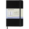 Moleskine Art Sketchbook, Album da Disegno A3, Copertina Rigida, Carta Adatta ad Acquerelli, Tempera e Carboncino, Colore Nero, Formato Pocket 9 x 14 cm, 80 Pagine