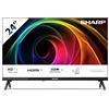 Sharp 32HA1305E - NON-SMART 32" HD, FRAMELESS,60Hz, Audio 2x8W, HDMI x3, USB x2, Colore nero