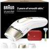 Braun Silk·Expert Pro 5 Epilatore Luce Pulsata, 4 Testine, PL5382 Oro | Epilazione Laser Peli Donna a Casa, Riduzione Permanente dei Peli, Epilazione a Casa, con Custodia e Rasoio Gillette Venus