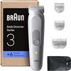 Braun Rasoio Elettrico Corpo Uomo Serie 3, +6 Strumenti, BG3575 Grigio | Cura Corpo, con Tecnologia SkinGuard, 6 Strumenti di Rasatura, Impermeabile, Rasoio Intimo Uomo, Ricaricabile