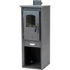 Arredo Stock Stufa a legna Berna Ignip colore grigio, 7 kW
