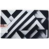 BELLA VITA Tappeto in Microfibra 45×75 cm Antiscivolo e Assorbente - Tappetino Multiuso per Cucina, Bagno e Ingresso (Black)