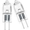 JZLBBC G4 6V 15W Lampada alogena tungsteno G4 40W 6V 30W Lampadina a capsula trasparente a 2 pin Lampadina per microscopio 5PC 40W