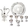 Hztyyier Set di Tazze da Caffè Vintage Turche Set da Portata D'acqua con Vassoio da Portata, Arredamento Turco Islamico, Set di Tazze da Caffè, Vassoio da Tè Teiera Tazze da Tè Decorazioni per la Casa Regali