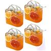 BOSENIYU Bicchiere da 770 ml a forma di borsetta con cannuccia, unico vaso per bevande, bicchiere da pesce decorativo per succhi, tè e fiori. (4)