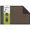 SQUATCH® CleanStep Pro | Zerbino Lavabile da Interno (Marrone, 120x180cm) | Trattiene polvere, terra, fango e umidità | Antiscivolo, resistente e ritagliabile | Per ingressi, interni ed esterni coperti