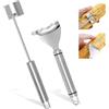 lasuroa 2pz Set Strumento per Pelapatate e Sbucciatore di Mais, Pialla Mais in Acciaio Inox Raschietto Trebbiare Separatore Efficiente Pannocchie e Rimozione dei Chicchi per Cucina Ristoranti