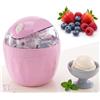 SRXY Mini Ice Cream Maker,Small Home Mini Ice Cream Machine,15-Minute Quick Electric Personal Machine,Portable Homemade Dessert Machine For Ice Cream, Frozen Yogurt, Sorbet (Pink)