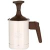 KASANOVA Montalatte manuale, Schiumatore 500ml, monta latte per cappuccini, latte macchiato, cioccolate, bevande, schiumatore latte manuale con rivestimento antiaderente