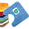 WohnDirect Tappetino WC 45x45cm Blu chiaro (Blu) | Tappetino WC con foro, 4 cm di altezza del pelo, lavorazione di prima qualità, versatile, pratico per il quotidiano