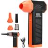Hoyiyobi Soffiatore d'aria portatile e aspirapolvere 2 in 1, soffiatore d'aria senza fili da 150000 giri/min, ricaricabile da 5000 mAh, rimuovi polvere per la pulizia di PC, tastiera, auto, divano, casa