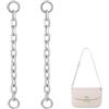UNICRAFTALE 2 pezzi 21 cm di estensione per borsa in platino, prolunga per cinghia da tasca, cavo in metallo, prolunga per cinghia da borsa, ricambio per il fai da te di borse