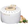 MPM MSG-03 Essiccatore Alimentare, 4 Vassoi senza BPA di 28 cm, Disidratatore Elettrico per Alimenti, Frutta, Funghi e Verdura, 250W, Bianco