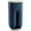 Tomedny Porta del sacchetto di plastica, distributore di sacchetti di plastica a monte a muro di grande capacità di archiviazione della drogheria Dispenser di stoccaggio della spazzatura (Blu scuro)